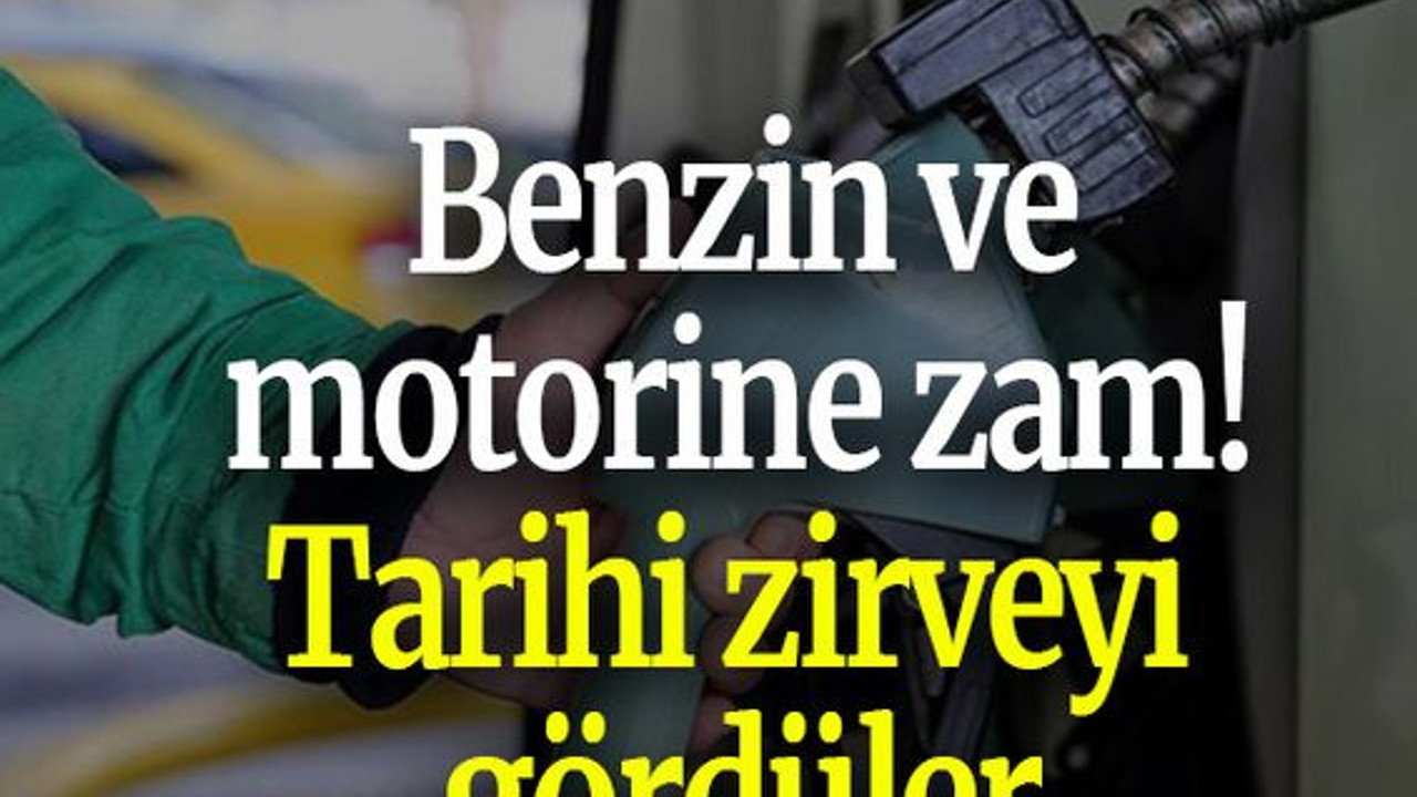 Benzin ve motorine zam! Tarihi zirveyi gördüler